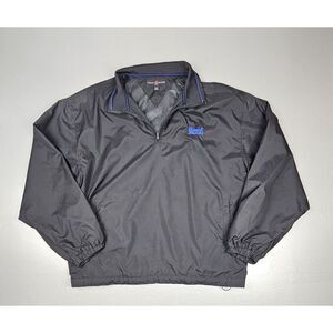 Vintage Tommy Hilfiger‎ Windbreaker PullOver Mens XL. Black Masters Old Lion Tag